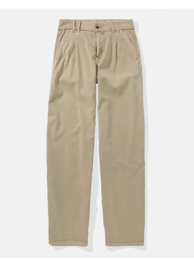 American Eagle - AE Stretch Super High-Waisted Baggy Wide-Leg Trouser - Image 1