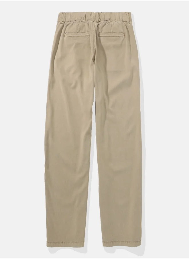 امريكان ايجل AE Stretch Super High-Waisted Baggy Wide-Leg Trouser