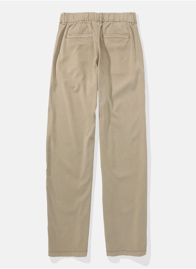 American Eagle AE بنطلون فضفاض عالي الخصر وواسع الساق  - Image 2