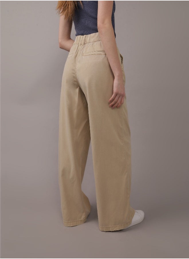 American Eagle AE بنطلون فضفاض عالي الخصر وواسع الساق  - Image 5