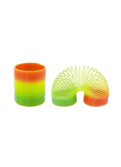 Cool Baby 12 PCS Colorful Rainbow Neon Plastic Spring Toy，Rainbow circle  - Image 2