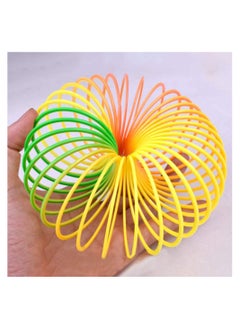 Cool Baby 12 PCS Colorful Rainbow Neon Plastic Spring Toy，Rainbow circle  - Image 3