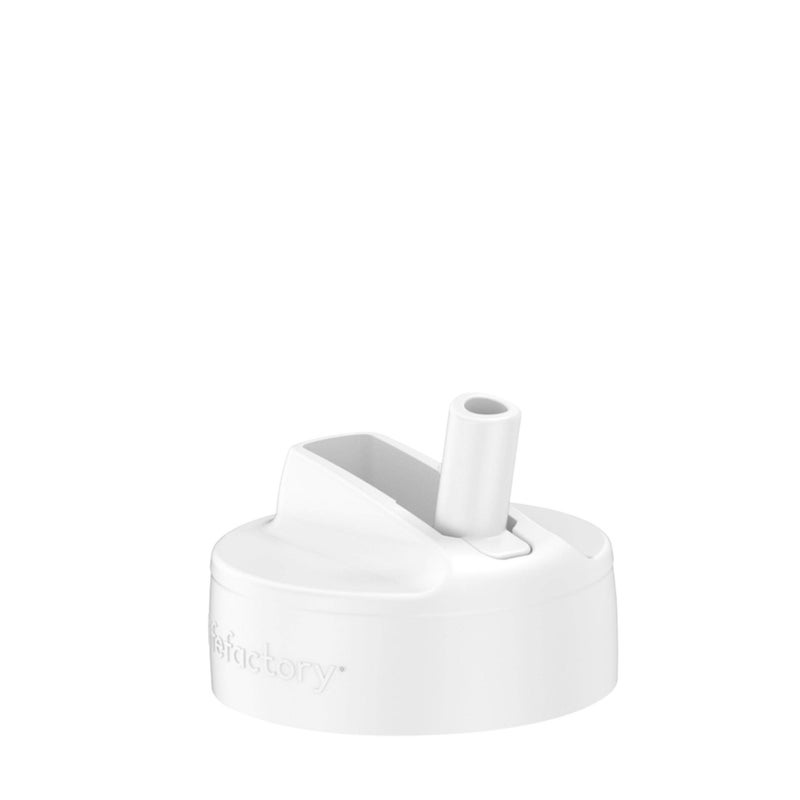 Lifefactory Pivot Straw Cap for 8-Ounce Wide Mouth Baby Bottles White, 1-Pack, LG94WH6 - Image 1
