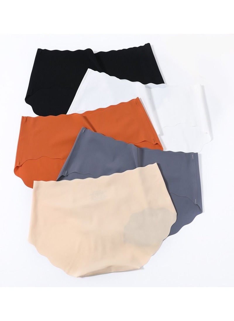Zeemey Zeemey 5 Pack Women’s Seamless Cheeky Hipster Underwear No Show Panties Invisibles  Breathable Briefs Soft Stretch Bikini Lingerie  - Image 2