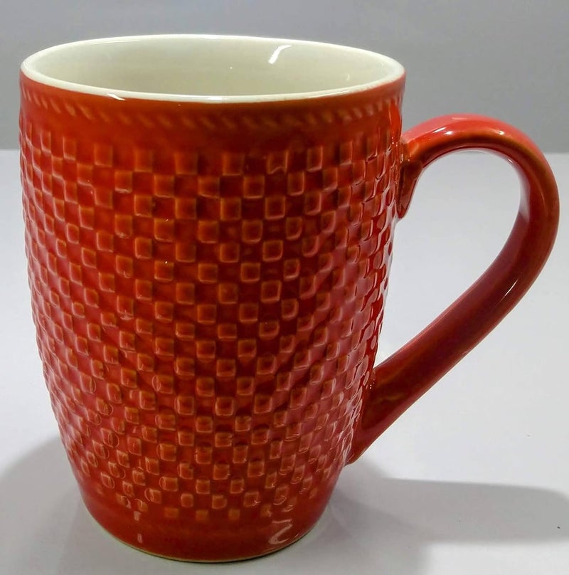 Kittens KITTENS Ceramic 300 Ml Large Coffee Mug Set of 4 in Checkered Pattern Multi Color - Image 5