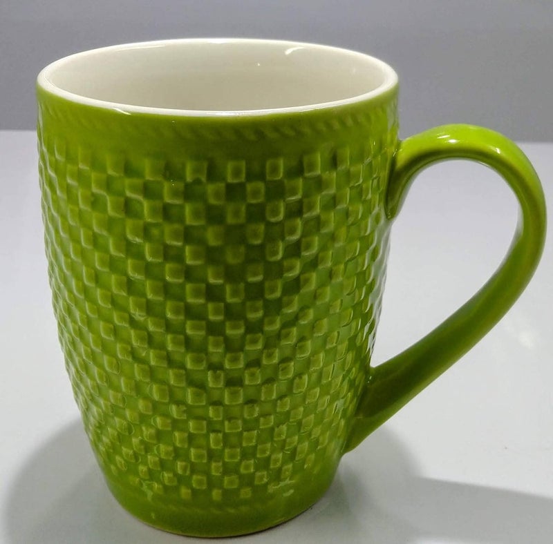 Kittens KITTENS Ceramic 300 Ml Large Coffee Mug Set of 4 in Checkered Pattern Multi Color - Image 4