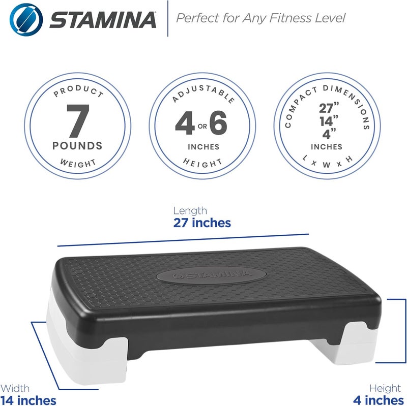 Stamina Aerobic Step with Portable and Lightweight Construction for Fitness, Sports, and Outdoor and Indoor Recreation - Image 3