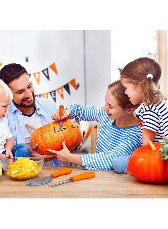 ENVEL Halloween Pumpkin Carving Kit, 7 Pcs Professional Stainless-Steel Pumpkin Tools Set Heavy-Duty Steel Cutting Easily for Art Crafts,Adults Kids - Image 2