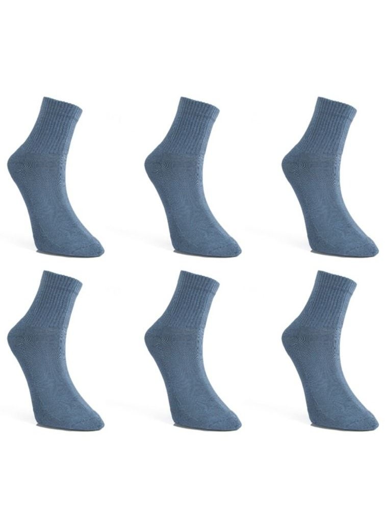 Maestro Maestro Tennis Bucket 6 Socks Navy-124 