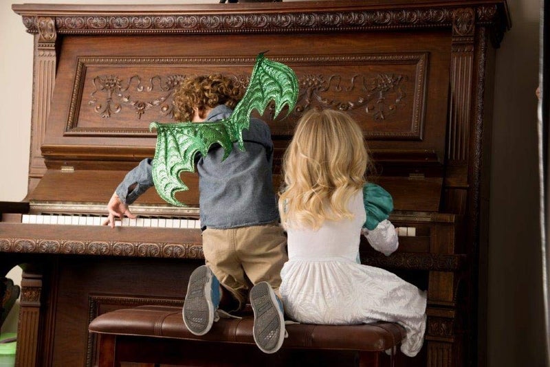 Little Adventures Reversible Dragon Mask and Wing Sets for Boys & Girls (Ages 3-8) (Green) - Image 3