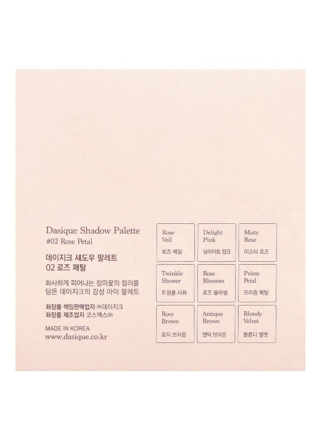 DASIQUE Dasique, Eye Shadow Palette, 02 Rose Petal, 1 Count  - Image 3
