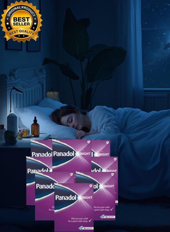 Panadol 8 Pieces Night 20 Tablets Effective Pain Relief - Image 1