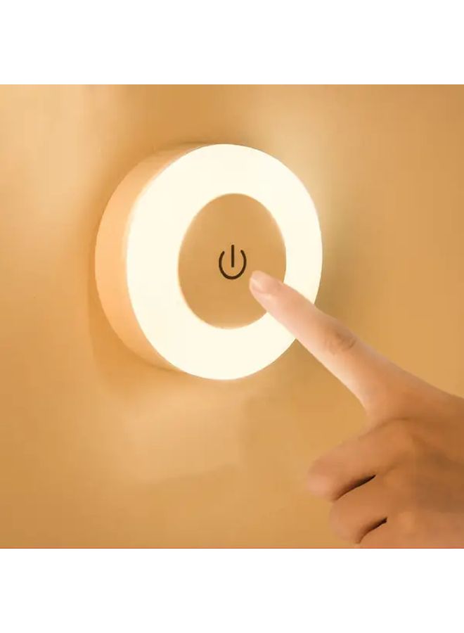 Mini Three Color LED Night Light Touch Sensor USB Magnetic Base Portable Adjustable Lamp - Image 5