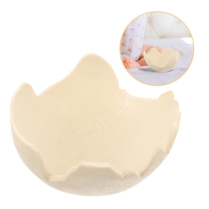 Newborn Photo Prop Basket 15cm Infant Cradle Eggshell Decor Safe For Baby Skin - Image 4