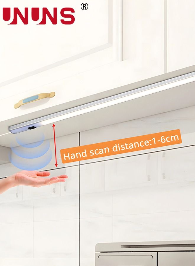 UNUNS Under Counter Lighting, Under Desk Light Bar, Table Lamp Hand Wave Activated, 40CM Dimmable Panel, Super Bright Aluminum Strip Light for Kitchen,Shelf,Cupboard,Closet,Workbench,Cabinet - Image 2