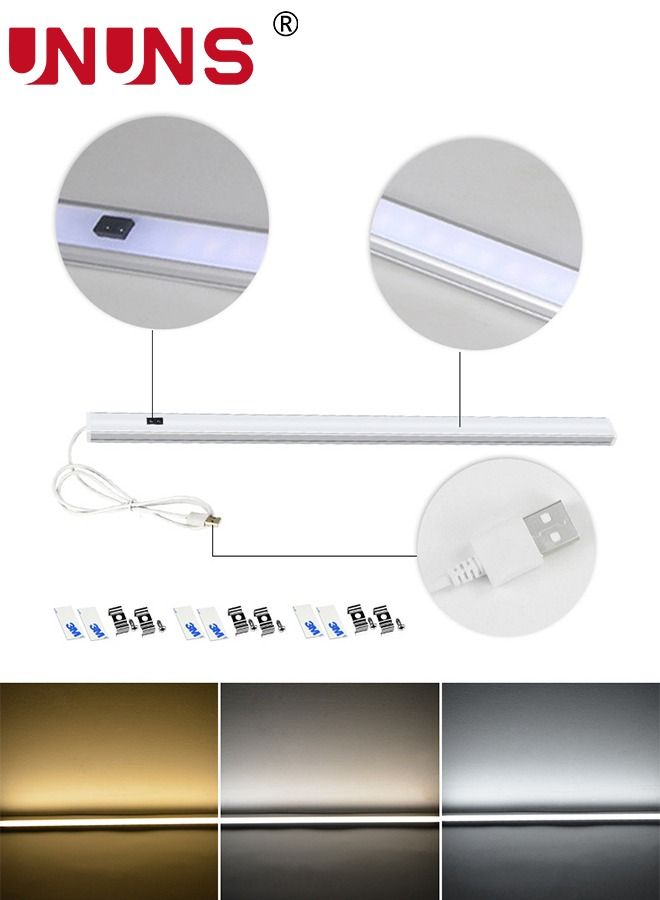 UNUNS Under Counter Lighting, Under Desk Light Bar, Table Lamp Hand Wave Activated, 40CM Dimmable Panel, Super Bright Aluminum Strip Light for Kitchen,Shelf,Cupboard,Closet,Workbench,Cabinet - Image 5