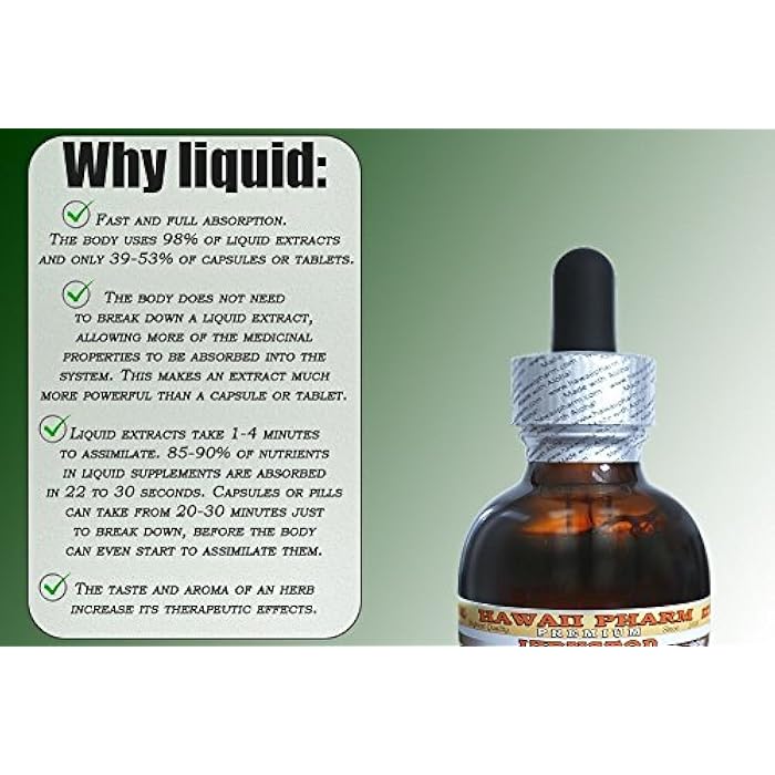 Hawaii Pharm Devil's Claw Alcohol-Free Liquid Extract, Devil's Claw (Harpagophytum Procumbens) Dried Root Tuber Glycerite Natural Herbal Supplement 4 oz - Image 4