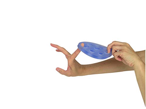 THERABAND Hand Xtrainer NonLatex Hand Exerciser for Progressive Hand Therapy Strengthen Fingers Hands and Forearms Grip Trainer Strengthener Helps Relieve Joint Pain Blue Firm Advanced - Image 3