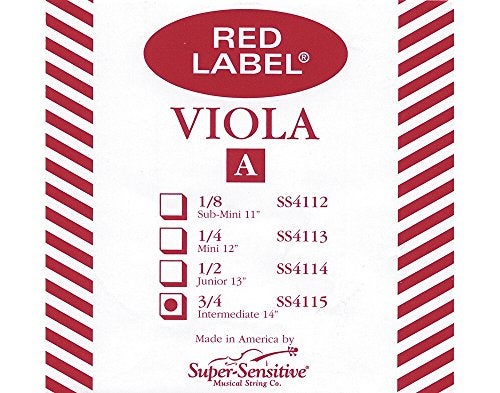 Super Sensitive Viola Strings (4115), 12, 13, 14, 15, 15.5, 16, 16.5 - Image 2