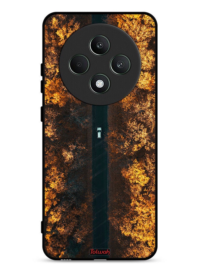 Tolwak Oppo Reno12 F 5G Protective Case Cover Road In Autumn Trees - Image 1
