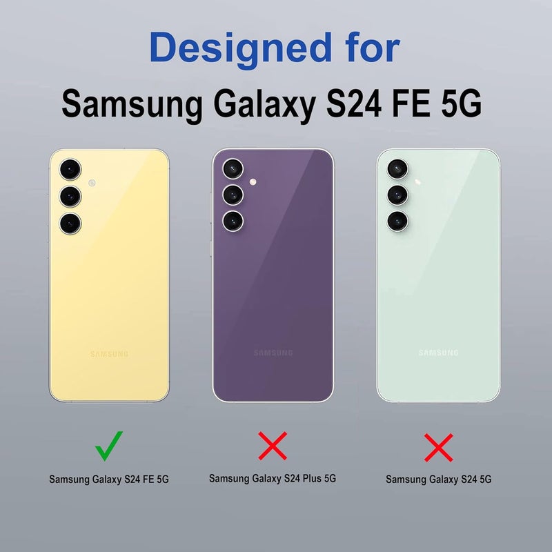 ZAPCASE غطاء خلفي لجهاز سامسونج جالاكسي S24 FE 5G | متوافق مع غطاء خلفي لجهاز سامسونج جالاكسي S24 FE 5G | غطاء خلفي مقاوم للخدوش | أحمر نبيذ - Image 2