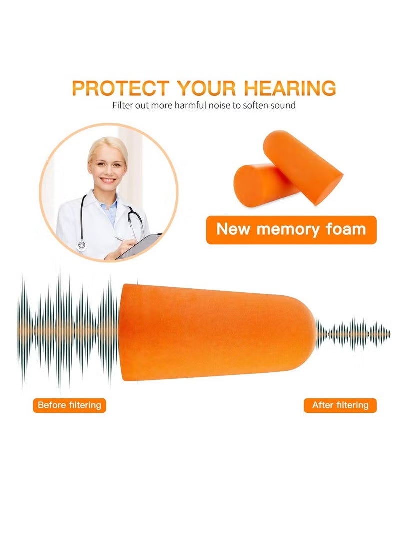 Generic - Super Soft Foam Ear Plugs for Noise Reduction, Ideal for Sleeping, Woodworking, Shooting, Travel, Concerts, and Loud Events - Mixed Color - Image 1