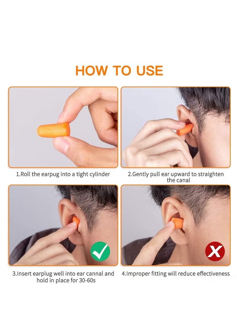 Generic - Super Soft Foam Ear Plugs for Noise Reduction, Ideal for Sleeping, Woodworking, Shooting, Travel, Concerts, and Loud Events - Mixed Color - Image 1