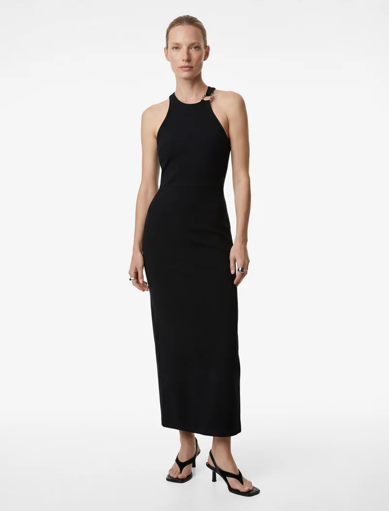 كوتون Halter Neck Dress