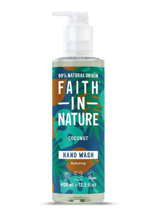Faith in Nature Coconut Hand Wash Coconut For Hydration 400ml  - Image 1