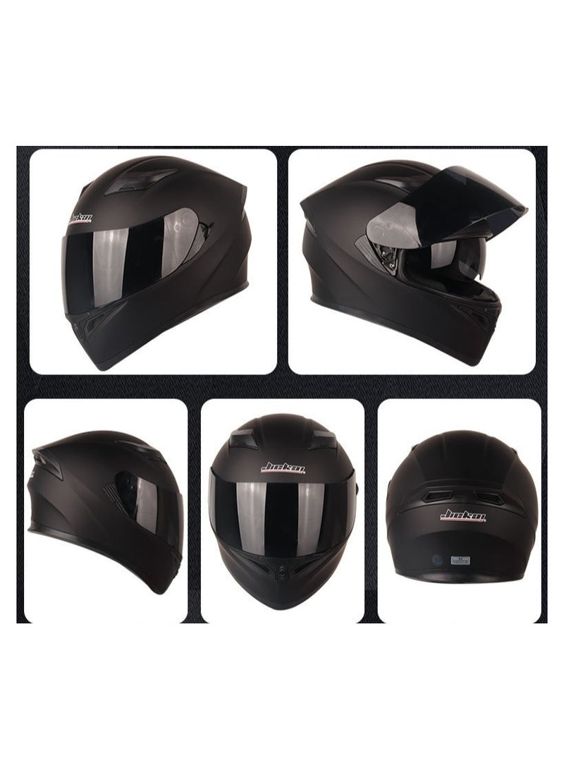 Jiekai New Double Mirror Helmet Semi Full Cover Four Seasons Motorcycle Helmet  - Image 2