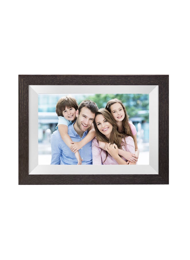 Neutral Wifi Photo Frame 10.1-inch Frameo Electronic Photo Frame Wooden Touch 10-inch Digital Photo Frame - Image 1