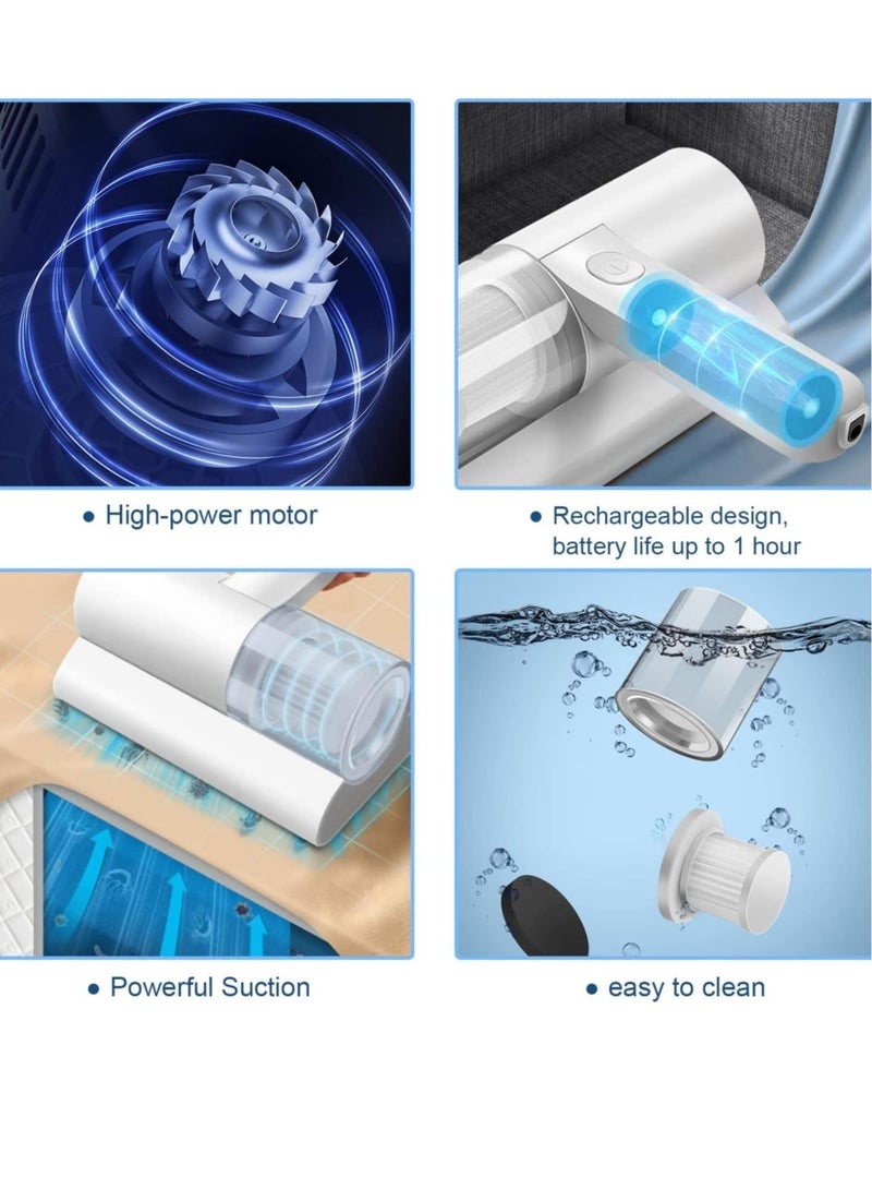 ELTRAZONE Handheld UV Light Vacuum Cleaner 10KPa Effectively Removes Dust Mites Bed Bugs Collector for Bed Home Mattress Pillows Cloth Sofas Carpets - Image 5