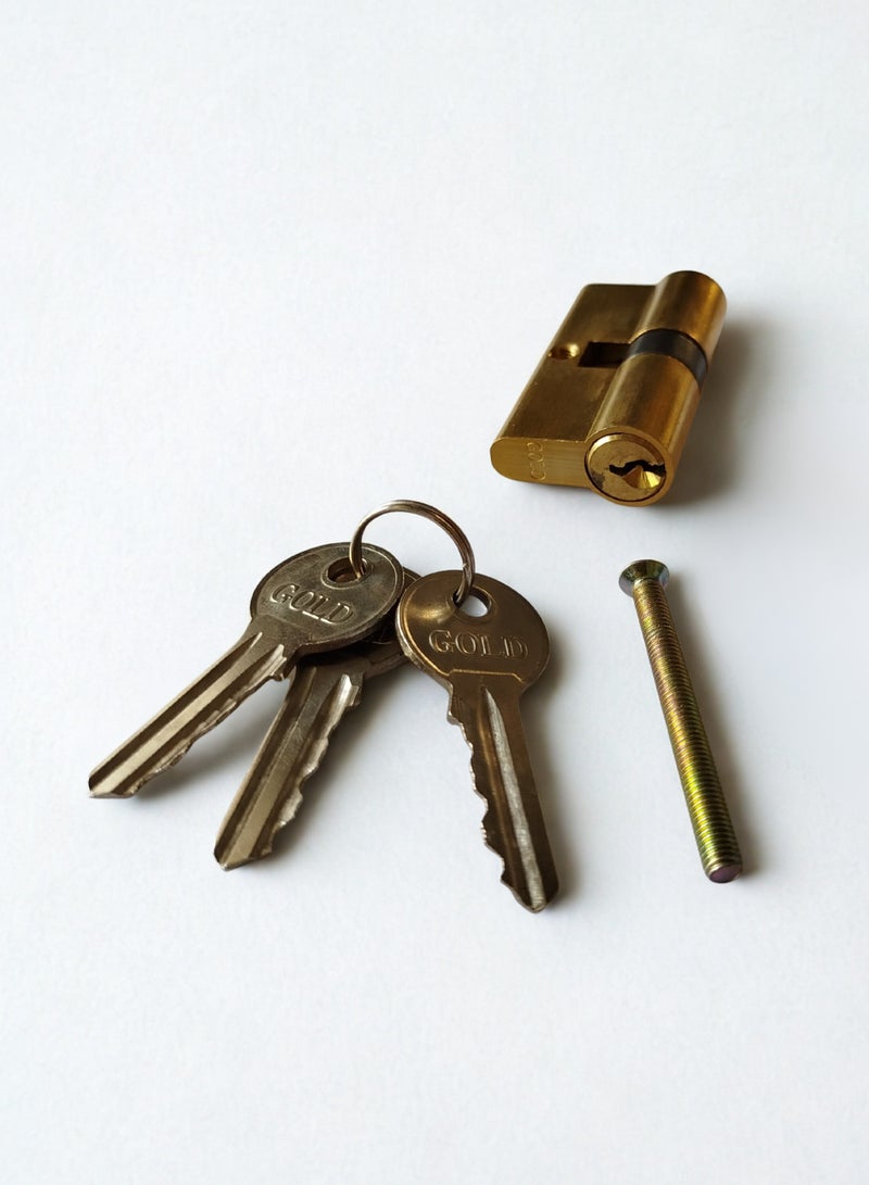 Siag GOLD Door Cylinder with 3 Keys - Image 2