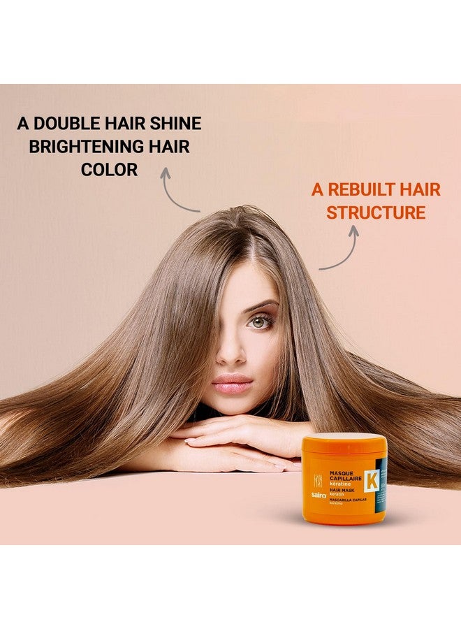 Sairo 500 Ml Professional Keratin Hair Mask [ Imported From Spain ] Strength Hydrate Repair Hair Mask - Image 4