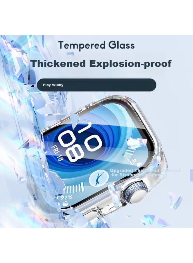 Chensong Compatible With Huawei Watch Fit 4 Watch Case, Integrated Protective Cover, Shockproof And Wear-resistant Protective Case, Transparent - Image 2