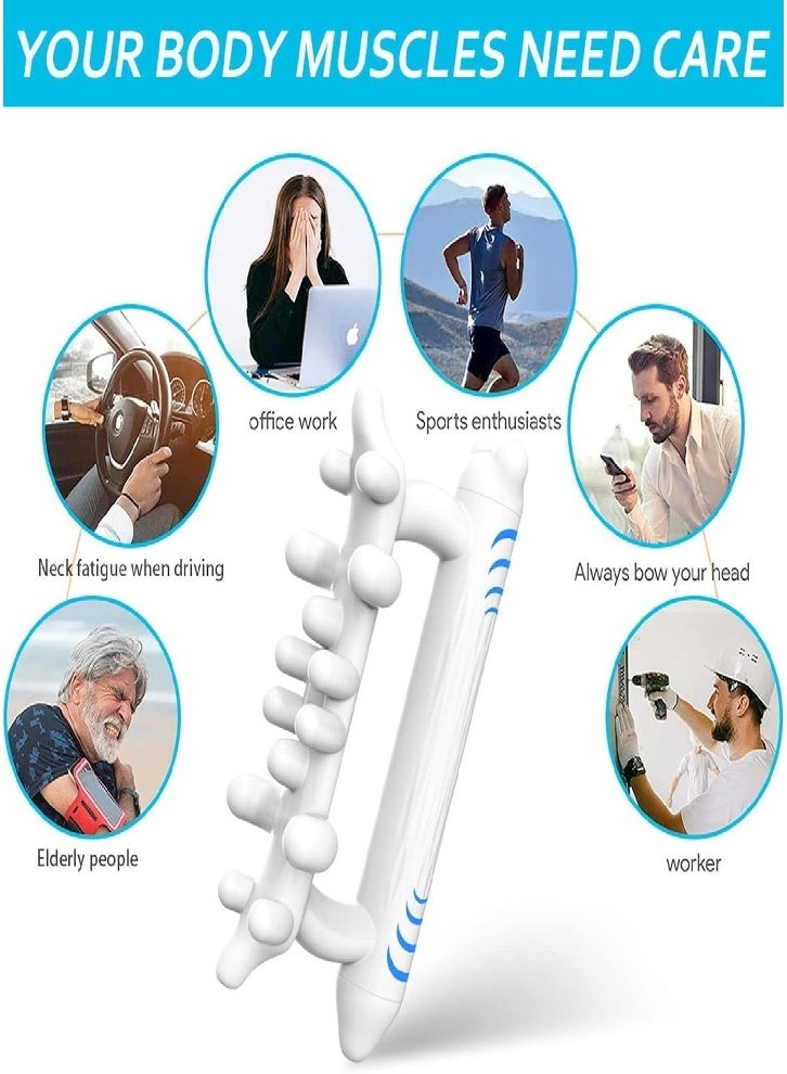 Fascia Massage Tool, Fascia Release and Muscle Massage Roller, Mini Trigger Deep Tissue Fascia Impactor for Neck, Shoulders, Waist and Calf (White) - Image 3