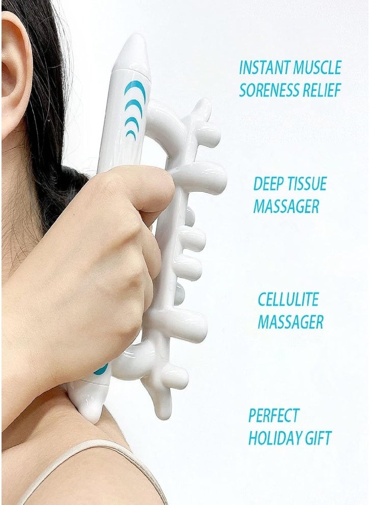 Fascia Massage Tool, Fascia Release and Muscle Massage Roller, Mini Trigger Deep Tissue Fascia Impactor for Neck, Shoulders, Waist and Calf (White) - Image 5