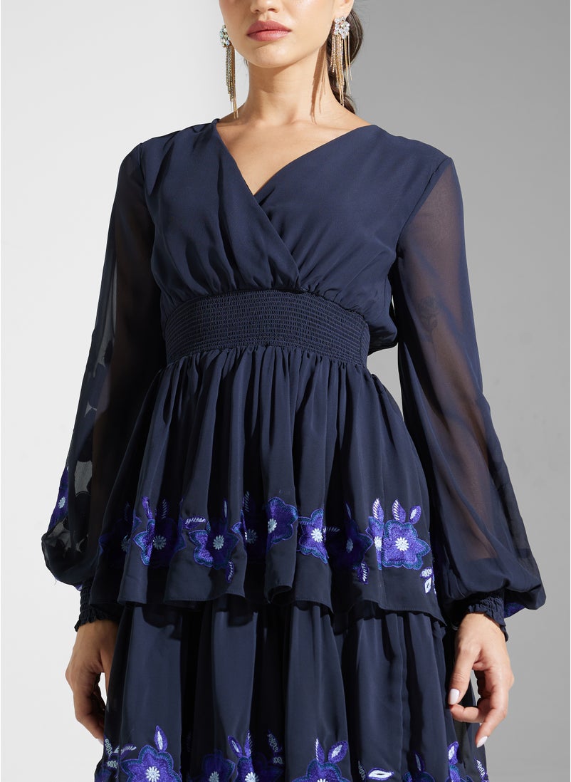 Frock and Frill Floral Tiered Dress  - Image 3