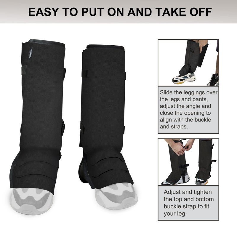 MDSTOP Snake Gaiters Leg Guards, Waterproof Snake Guards, Adjustable Snake Bite Protection for Lower Legs, Snake Chaps for Men&Women - Image 3