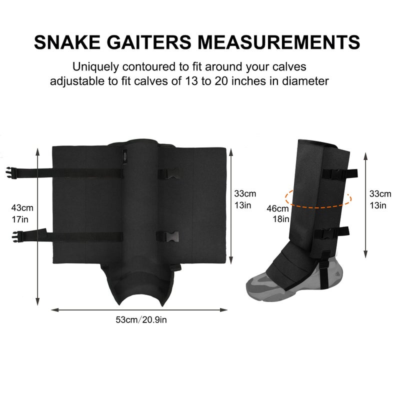 MDSTOP Snake Gaiters Leg Guards, Waterproof Snake Guards, Adjustable Snake Bite Protection for Lower Legs, Snake Chaps for Men&Women - Image 4