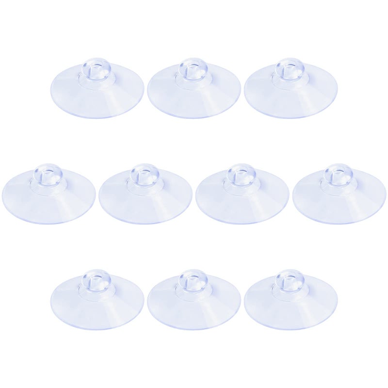 Pawfly 10 Pack Suction Cups 1.2 Inch, PVC Plastic Sucker Without Hooks for Home Kitchen Bathroom Organization Christmas Decoration Window - Image 1