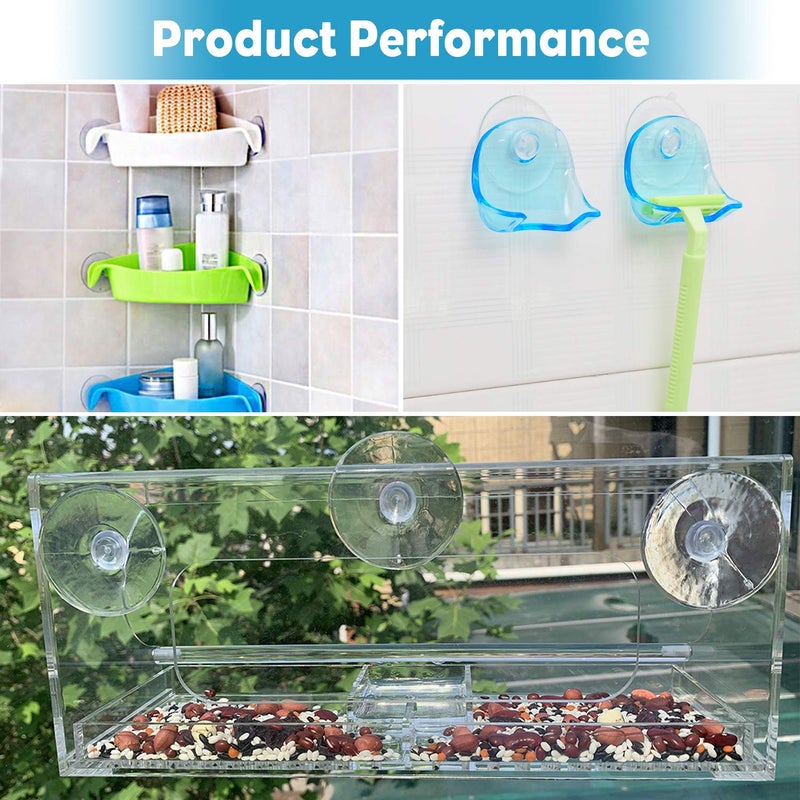 Pawfly 10 Pack Suction Cups 1.2 Inch, PVC Plastic Sucker Without Hooks for Home Kitchen Bathroom Organization Christmas Decoration Window - Image 4