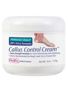 pedifix Podiatrists Choice 20% Urea Callus Control Extra Strength Foot Cream 4 Oz. (113G) 