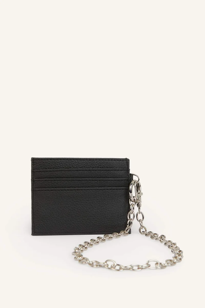 Defacto  Man Faux Leather Business Card Wallet for Men | Best Price UAE