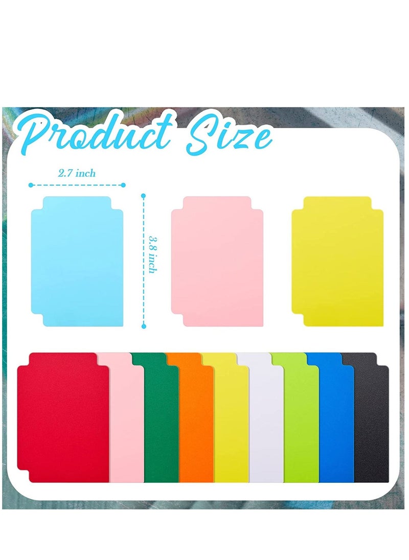 Excefore - Multicolor Trading Card Dividers PP Page Playing Separator for Office Games and Sports Cards Gathering Storage Supplies 2.7 x 3.8 Inch Random Color 50 Pieces - Image 1