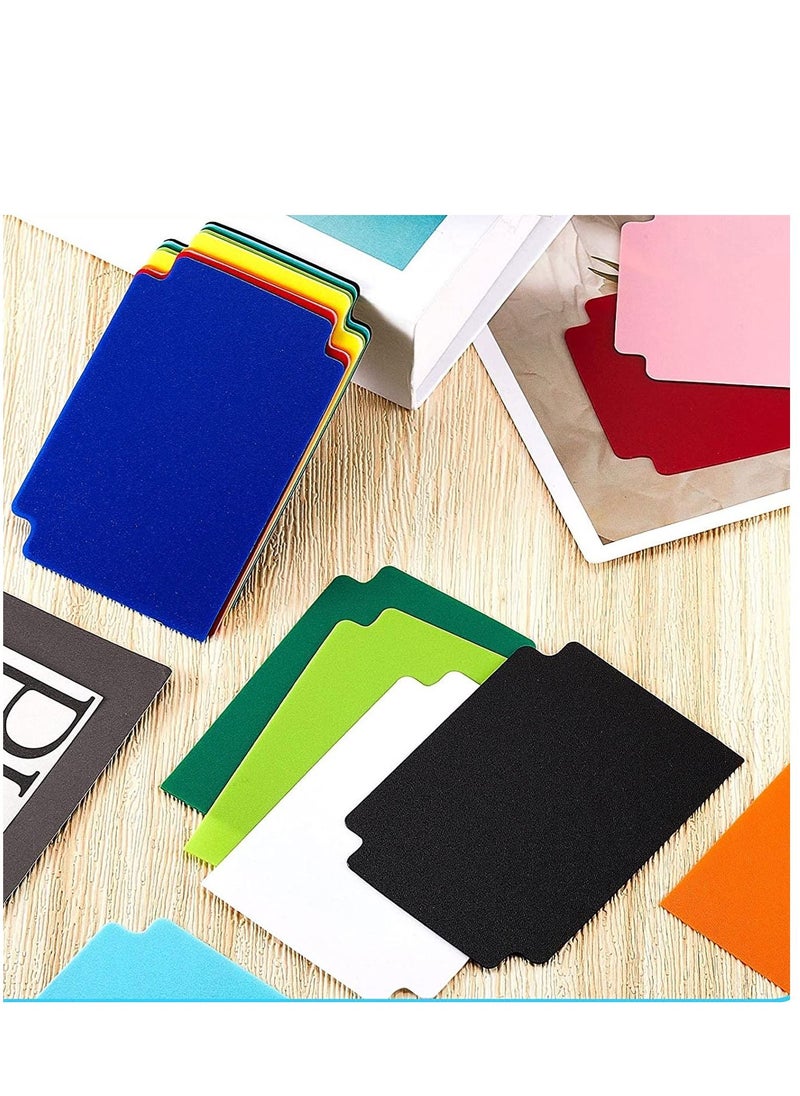 Excefore - Multicolor Trading Card Dividers PP Page Playing Separator for Office Games and Sports Cards Gathering Storage Supplies 2.7 x 3.8 Inch Random Color 50 Pieces - Image 1