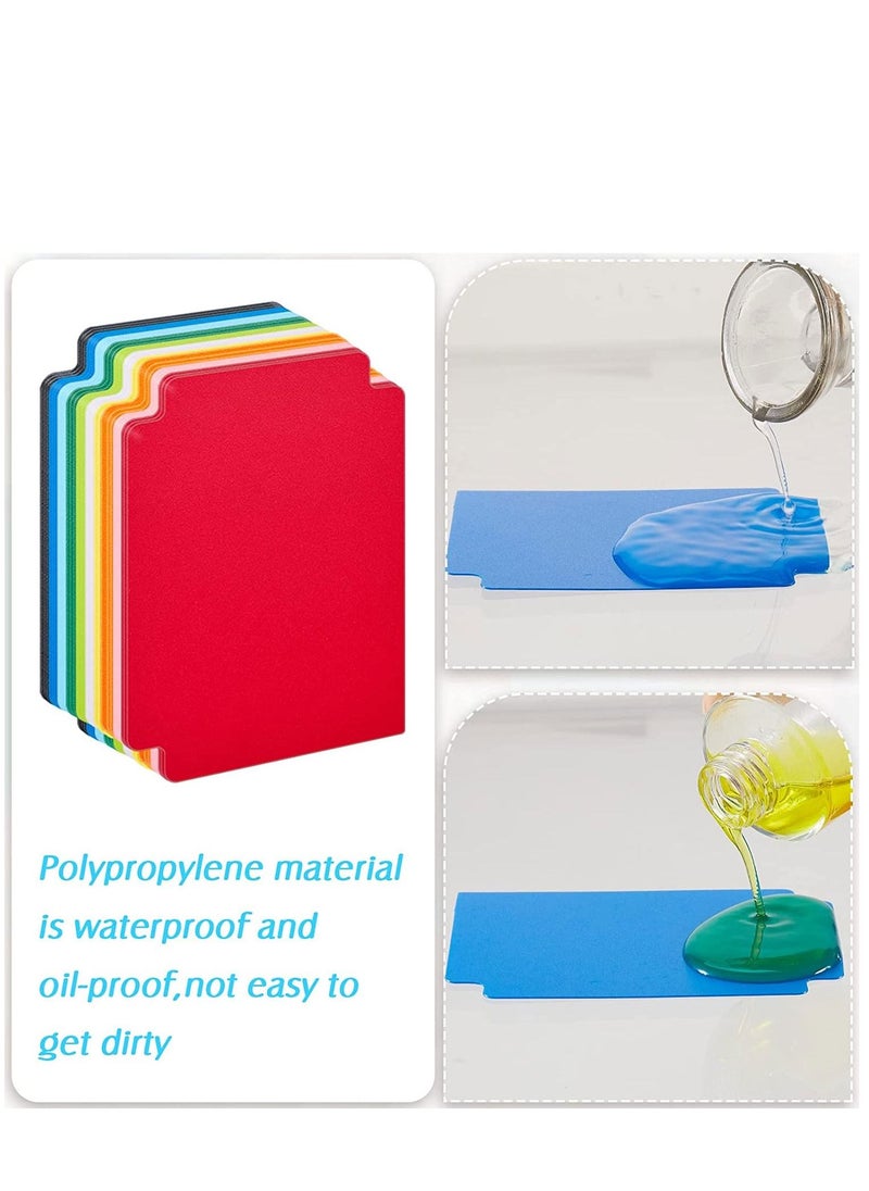 Excefore - Multicolor Trading Card Dividers PP Page Playing Separator for Office Games and Sports Cards Gathering Storage Supplies 2.7 x 3.8 Inch Random Color 50 Pieces - Image 1