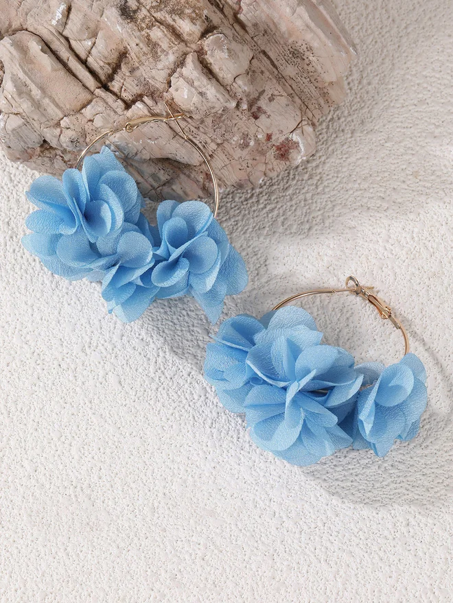 Petal Hoop Earrings