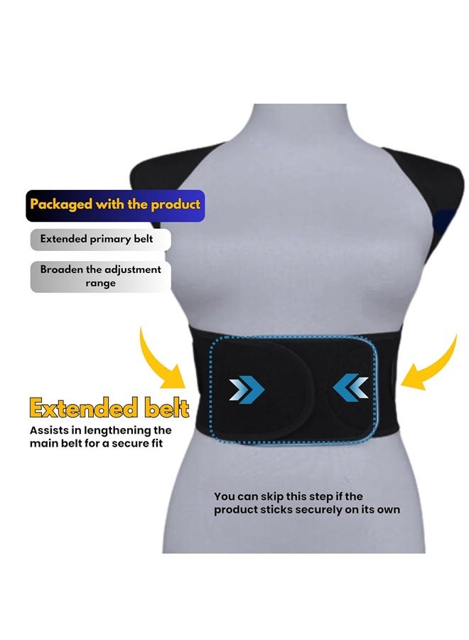 YelaJoy Back Brace, Posture Corrector for Women and Men, Back Support Straightener, Upper Back Brace Posture Trainer for Body Correction and Neck and Shoulder, Relieves pain, Straightens the Back (M)  - Image 4