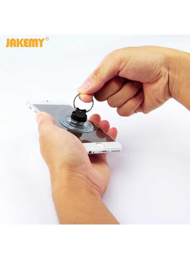 JAKEMY 47-in-1 Precision Screwdriver Toolkit – Professional Electronics Repair Set with Magnetic Driver, 30+ Bits, Pry Tools, Tweezers, Suction Cup & Carry Case for Phones, Laptops & Gadgets JM-8139 - Image 4